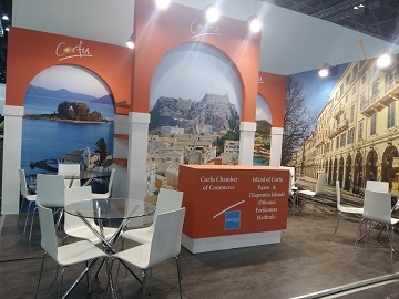 Με εντυπωσιακό περίπτερο, έργο της KSD, στη WTM 2019 ο δήμος Κέρκυρας και το Επιμελητήριο