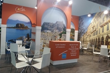 Με εντυπωσιακό περίπτερο, έργο της KSD, στη WTM 2019 ο δήμος Κέρκυρας και το Επιμελητήριο